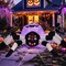 GOOSH 5 FT Width Halloween Inflatables Outdoor Decorations Spider with Magic LED Lighting